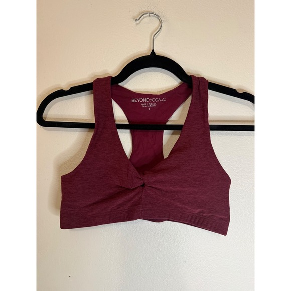 Beyond Yoga Other - Beyond Yoga Spacedye Lift Your Spirits Bra Size S‎ Merlot NWOT